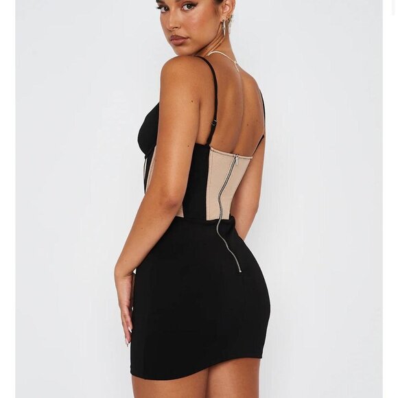 White Fox Chain my Heart Mini Dress - Picture 2 of 6